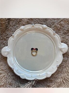 Kate spade Minnie Mouse Gold Ring with Black & Red Ears size 6